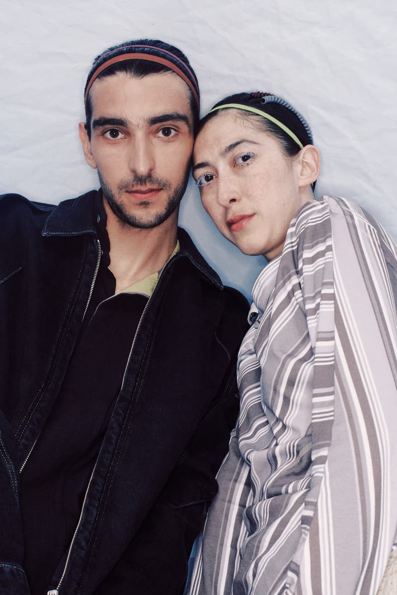 levis jeans woman man kiko kostadinov striped top red