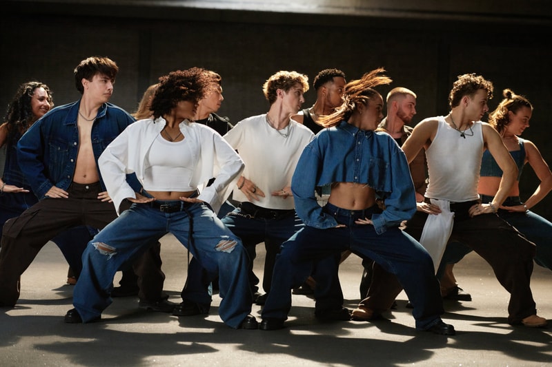troye sivan boy jeans midriff torso baggy dancers group 