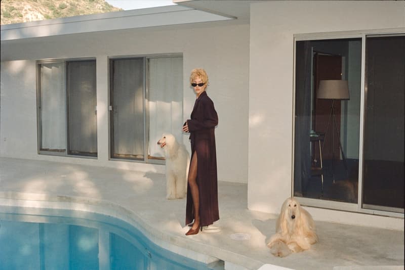 stories nadia lee cohen woman pool glittery sequin top sheer body skirt 