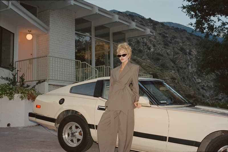 stories nadia lee cohen woman pool glittery sequin top sheer body skirt 