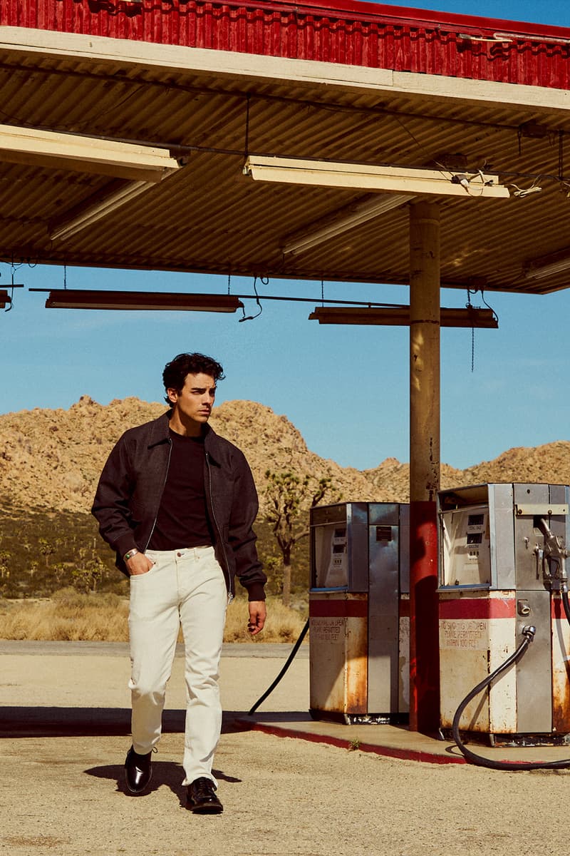 scotch & soda joe jonas collaborative collaboration capsule collection new apparel accessories leather fall/winter 2024 american west vintage americana wild photography aesthetics soccer jerseys trucker hats carpenter jeans denim fabrics embroidery