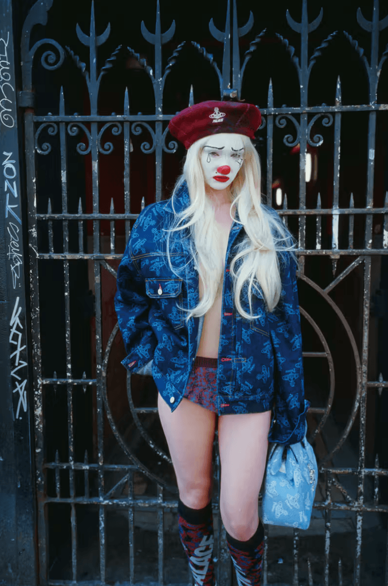 Palace Vivienne Westwood London punk clown dress tartan