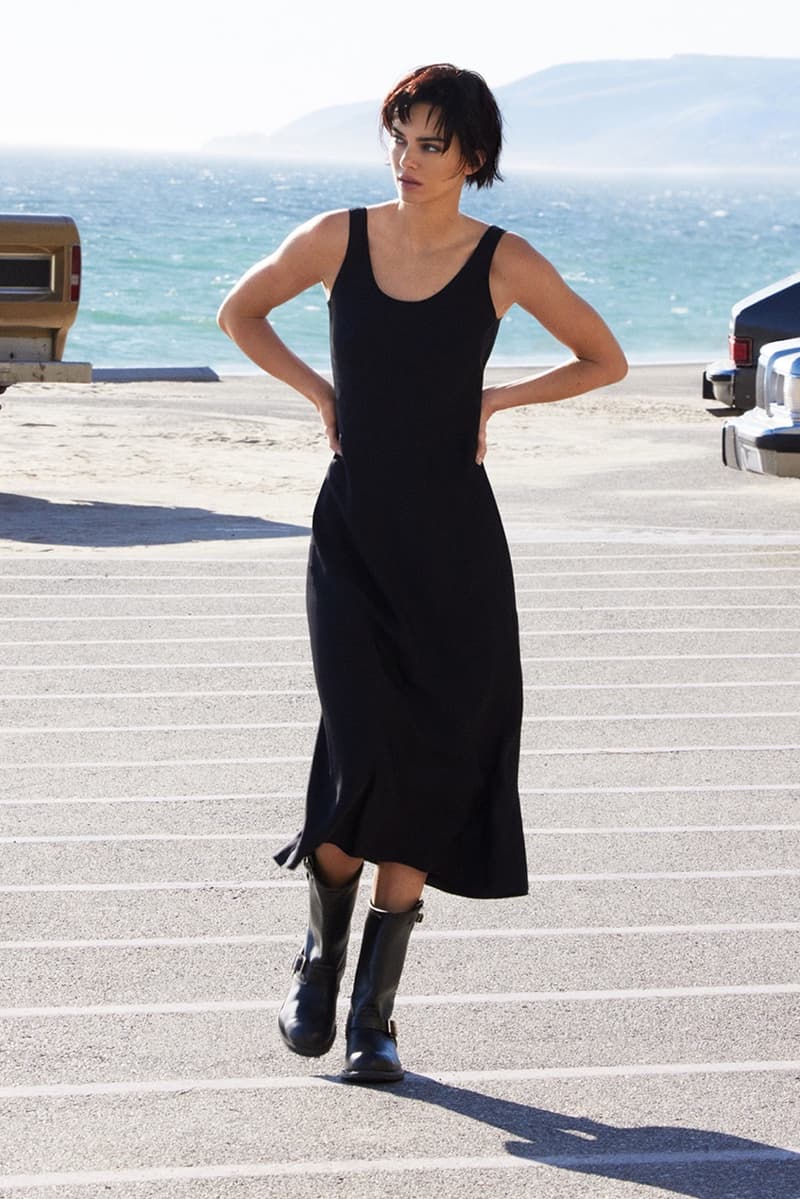 calvin klein kendall jenner suit pixie hair cut underwear black lace bra pants