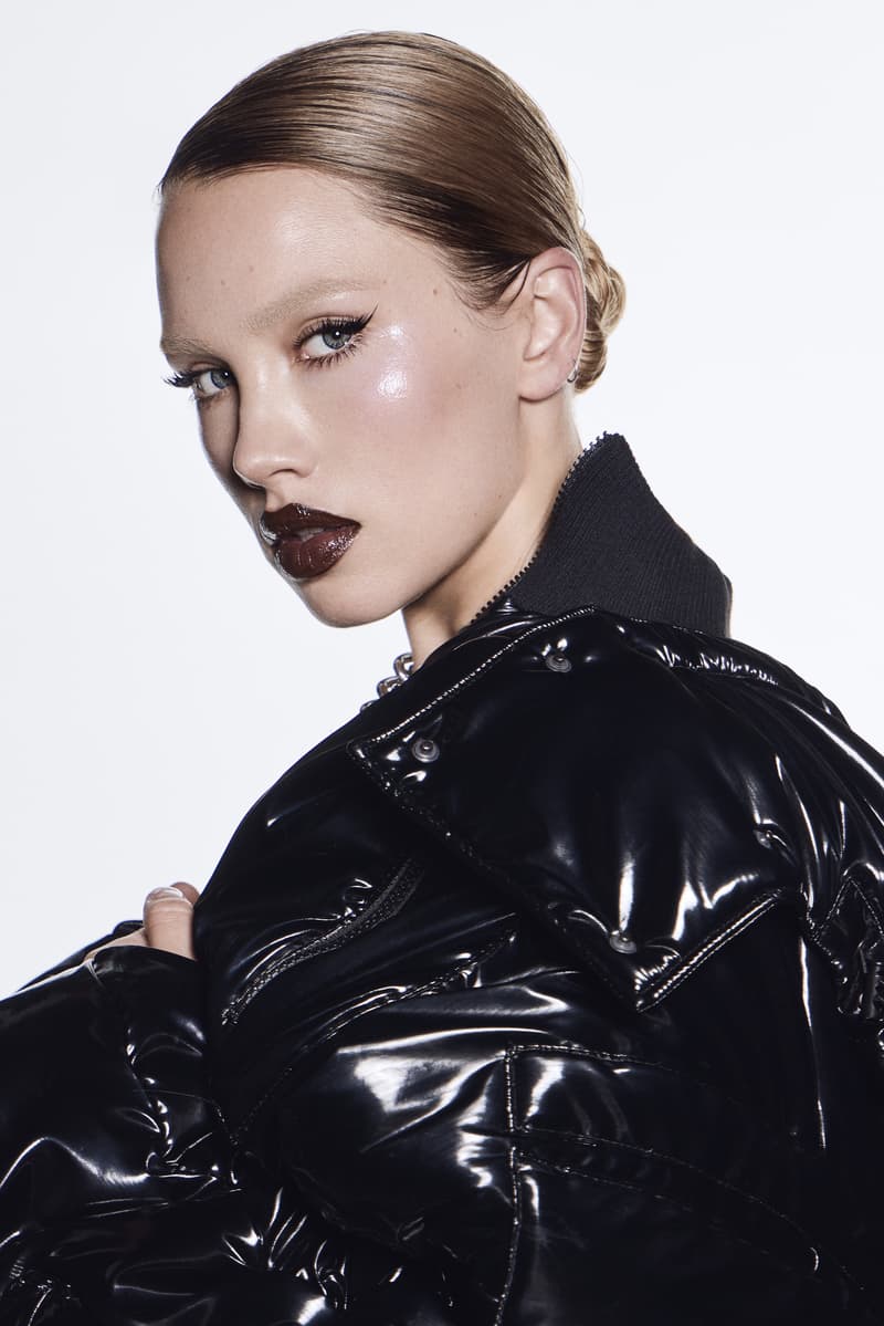 isamaya ffrench with red lip and lashes, lashify, beauty