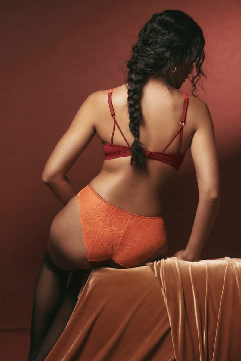 modibodi Renaissance collection intimates line period protection lace lingerie set Klauber three layer protection thongs briefs bralettes wire-free plunge neck