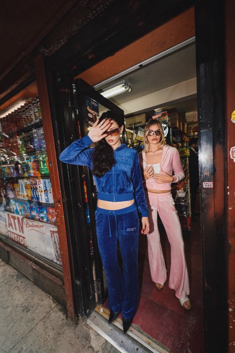 juicy couture velour tracksuit top woman pink pizza sunglasses