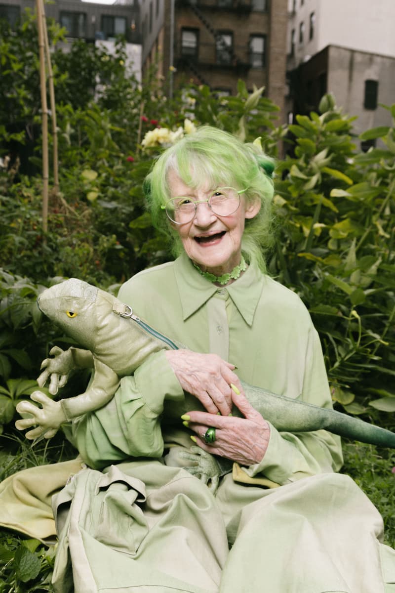 four models dressed in collina strada ss25 clothing smiling and posing, natural beauty, no makeup makeup, skincare