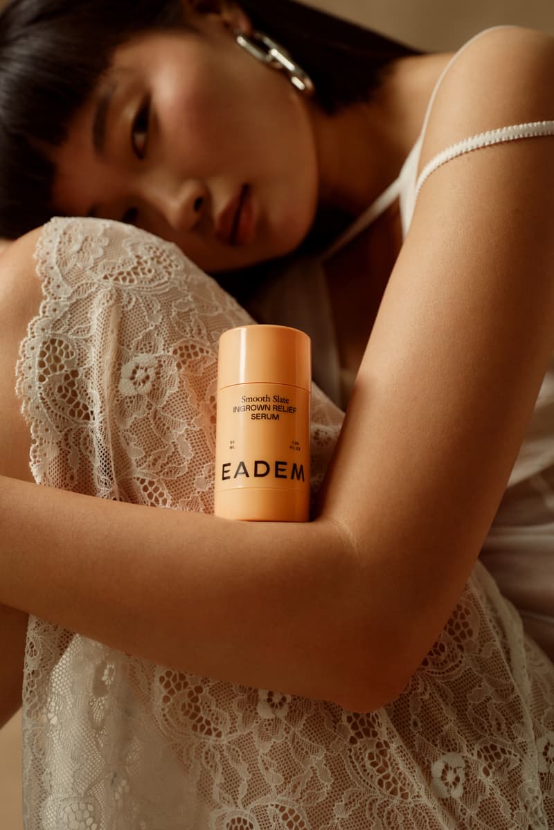 women posing with body care serum, eadem, beauty