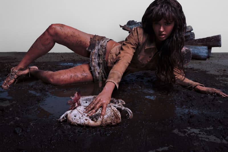 guess usa leather mud distressed juliana nalu woman supermodel brazilian skin