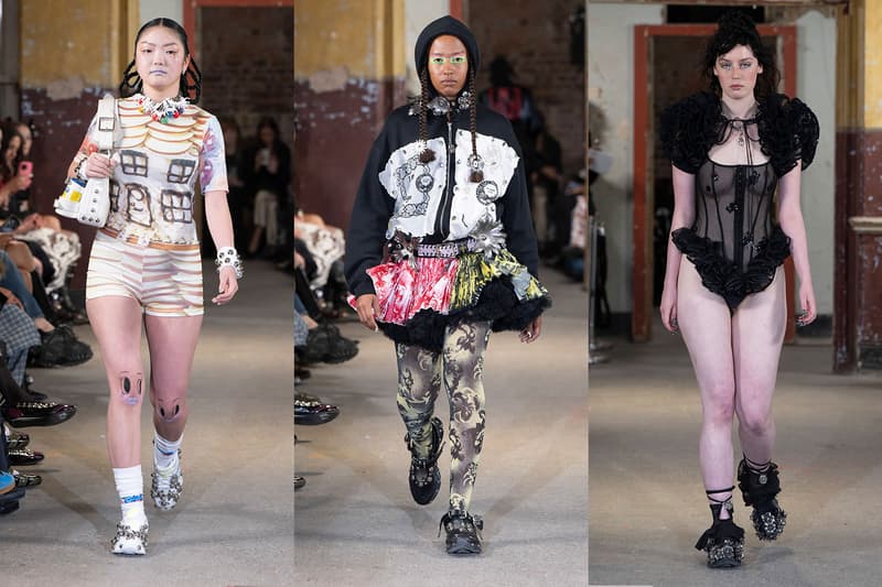 chopova lowena london fashion runway asics shoes women dresses makeup skirts bags sheer body