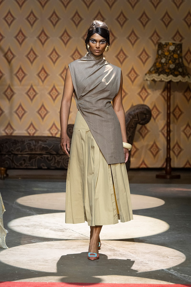 Tolu Coker, SS25, Collections, Runway, London Fashion Week, '60s, Jourdan Dunn. 
