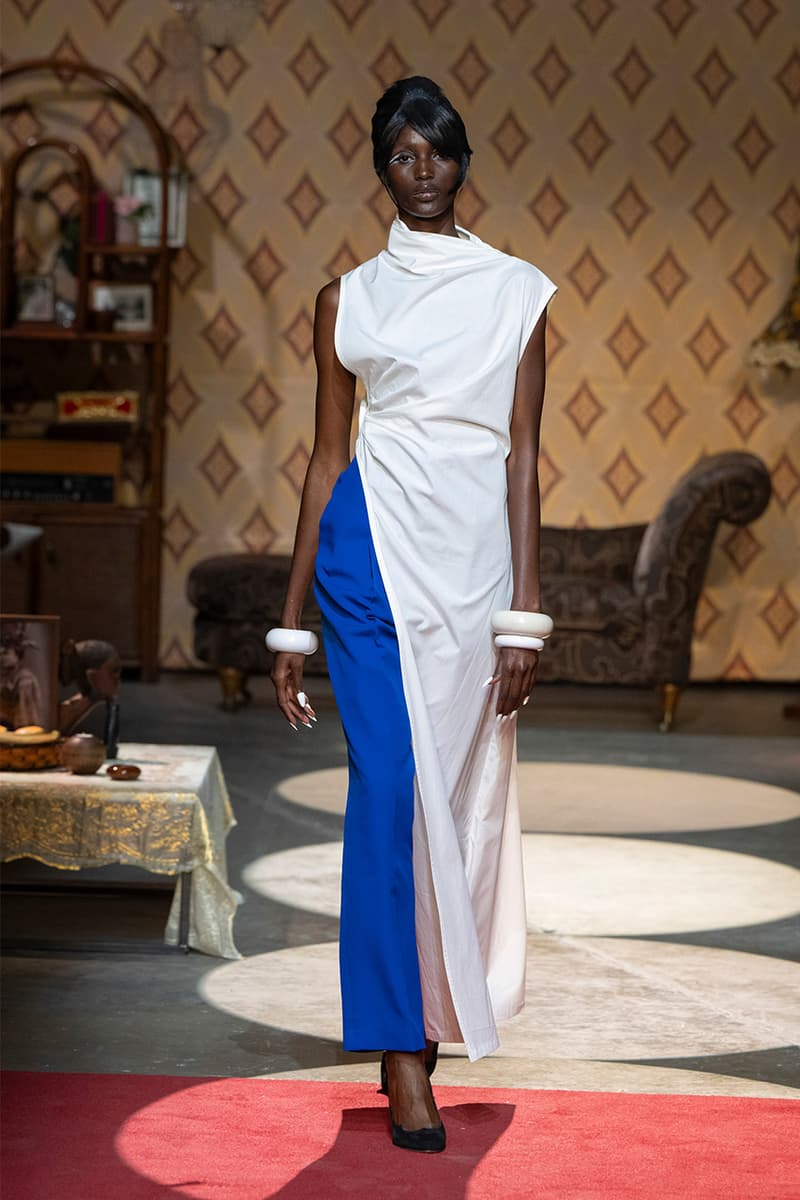 Tolu Coker, SS25, Collections, Runway, London Fashion Week, '60s, Jourdan Dunn. 