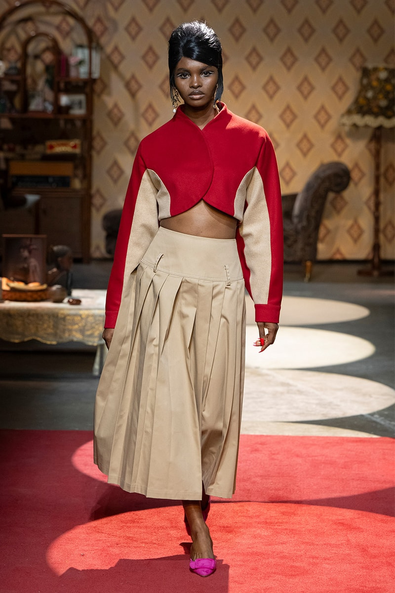 Tolu Coker, SS25, Collections, Runway, London Fashion Week, '60s, Jourdan Dunn. 
