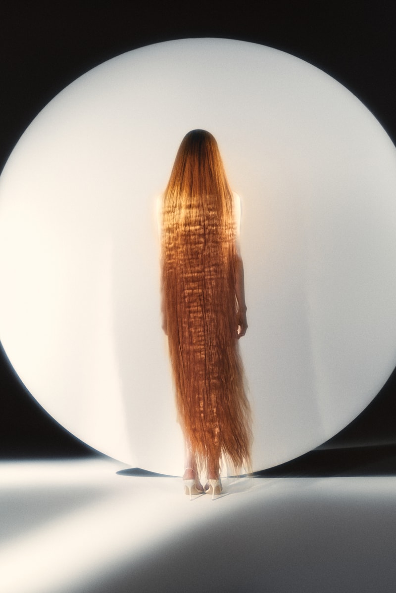 woman with white spikey hair and sunglasses posing, haircare, qiqi mini kits, spring summer 2025, tinashe, elena velez