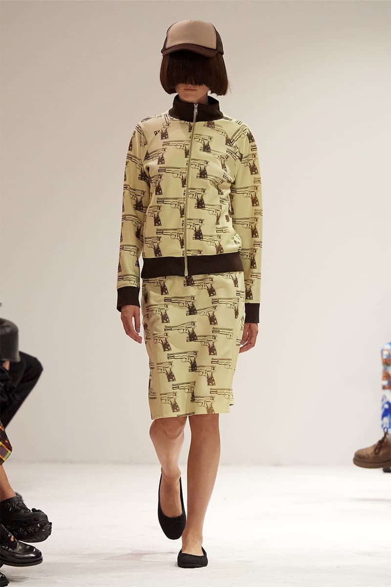 Ashley Williams, SS25, Runway fashion week models hair glasses blue bow wigs