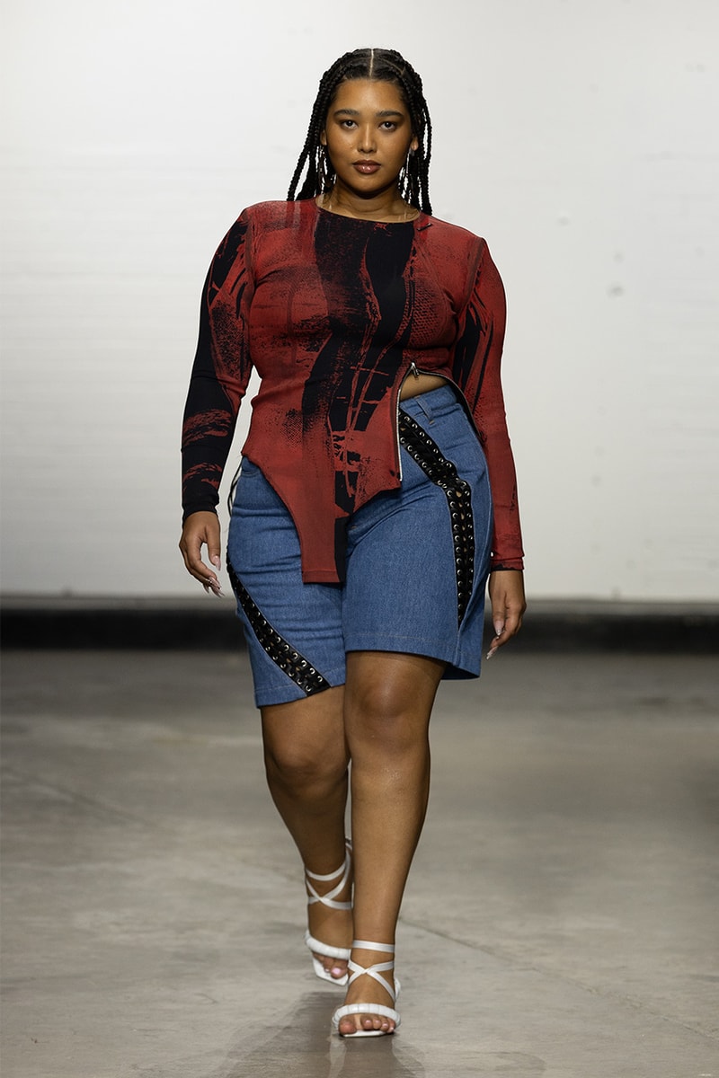 Karoline Vitto, SS25, London Fashion Week, Runway, Collections, Plus Size, Raisa Flowers, Angellika Morton, Tsunaina