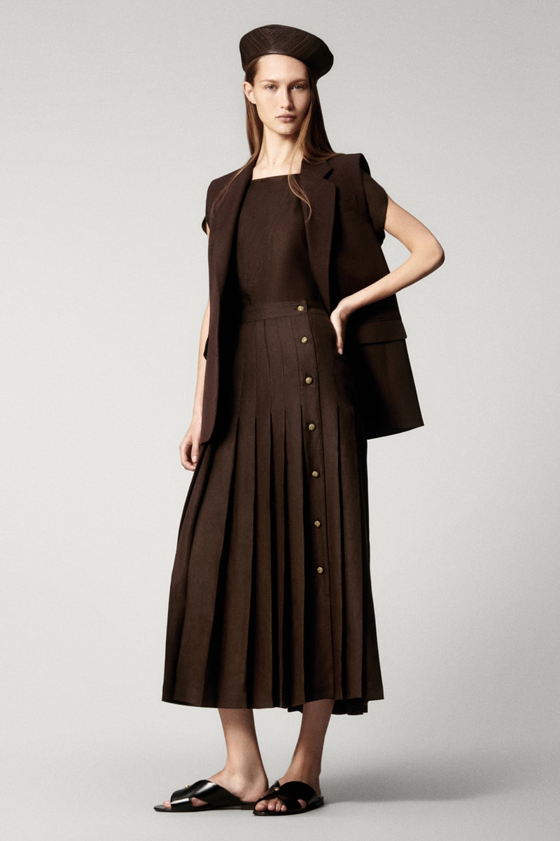 loro piana sping summer 2025 linen solbiati outerwear blazers skirt dresses hat loafers cashmere co-ord milan fashion week exhibition bermuda shorts anorak nature