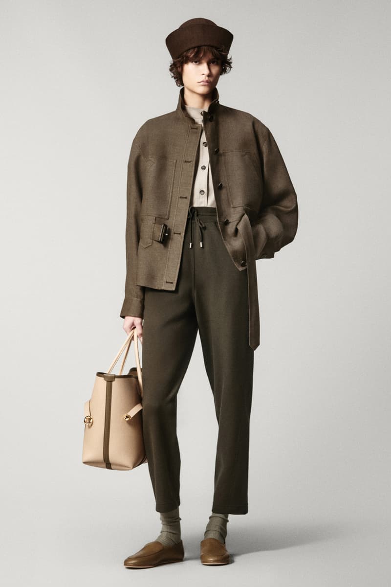 loro piana sping summer 2025 linen solbiati outerwear blazers skirt dresses hat loafers cashmere co-ord milan fashion week exhibition bermuda shorts anorak nature