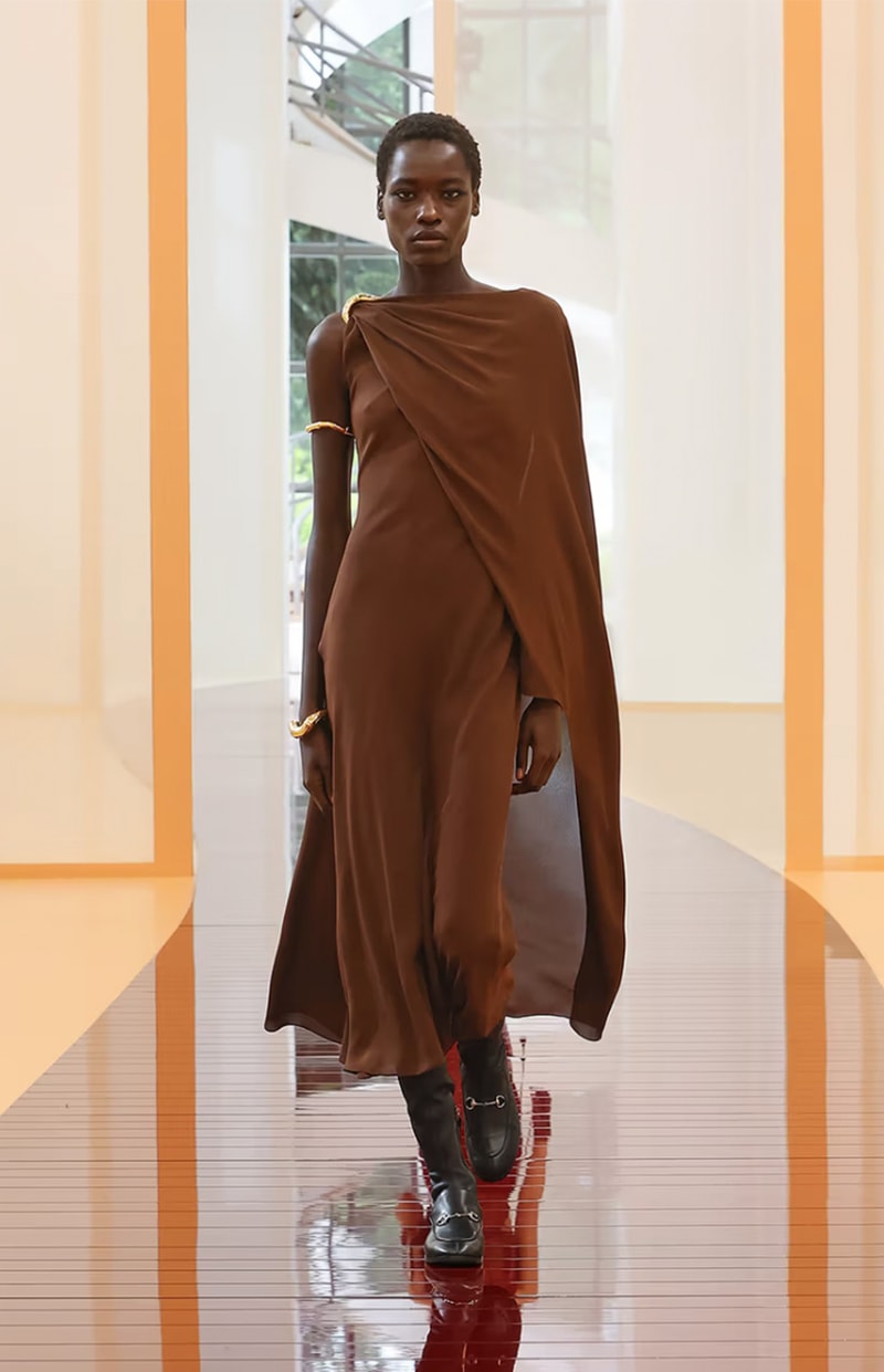 Gucci, SS25, Runway, Collections, Milan Fashion Week, Jackie Kennedy, Mona Tougaard, Vittoria Ceretti.