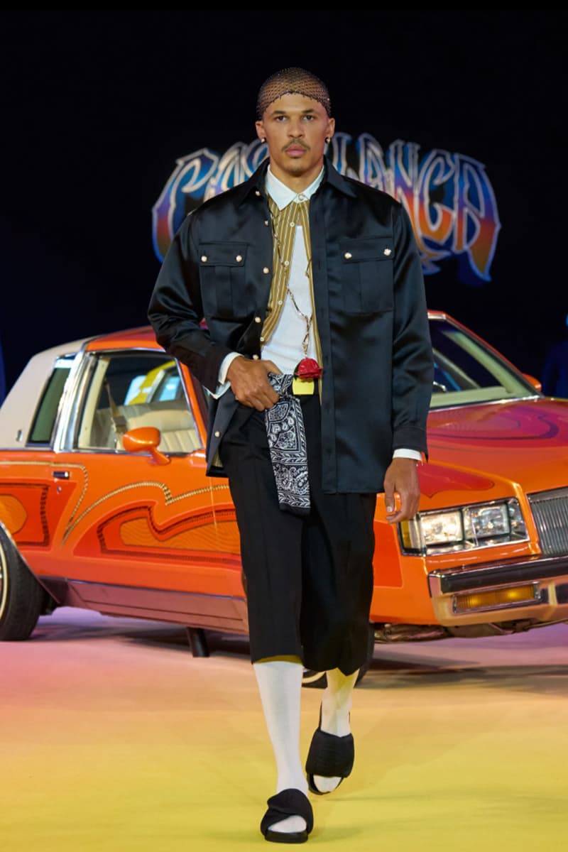 Casablanca, SS25, Paris Fashion Week, Runway, Collection, Mexican, Lowriders, Lucky Blue Smith, Alton Mason, Charaf Tajer