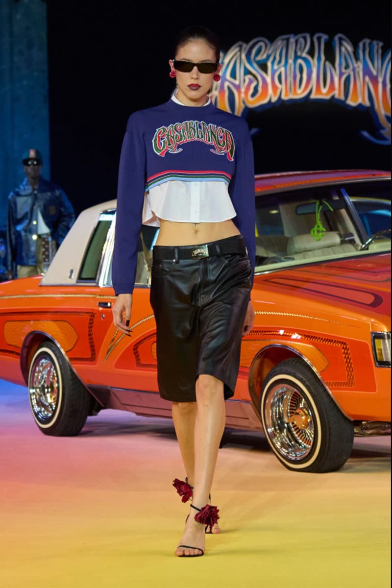 Casablanca, SS25, Paris Fashion Week, Runway, Collection, Mexican, Lowriders, Lucky Blue Smith, Alton Mason, Charaf Tajer