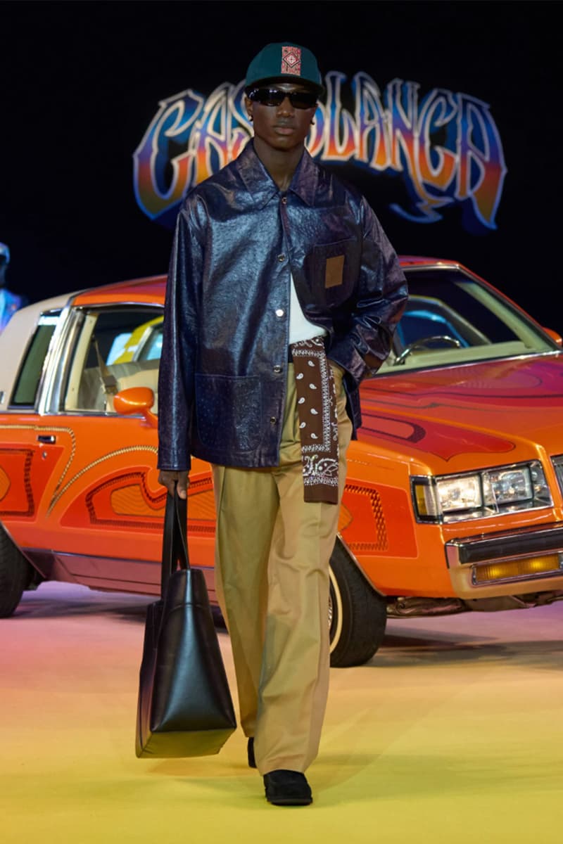 Casablanca, SS25, Paris Fashion Week, Runway, Collection, Mexican, Lowriders, Lucky Blue Smith, Alton Mason, Charaf Tajer