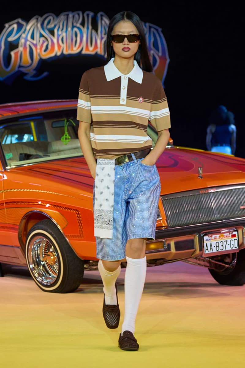 Casablanca, SS25, Paris Fashion Week, Runway, Collection, Mexican, Lowriders, Lucky Blue Smith, Alton Mason, Charaf Tajer