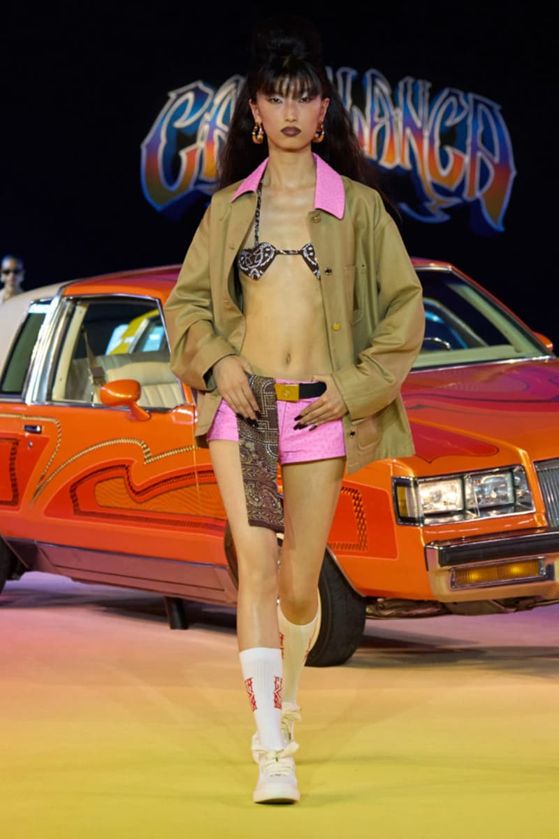 Casablanca, SS25, Paris Fashion Week, Runway, Collection, Mexican, Lowriders, Lucky Blue Smith, Alton Mason, Charaf Tajer