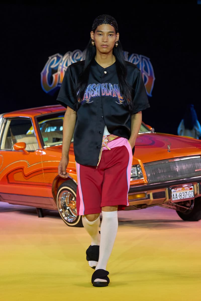 Casablanca, SS25, Paris Fashion Week, Runway, Collection, Mexican, Lowriders, Lucky Blue Smith, Alton Mason, Charaf Tajer