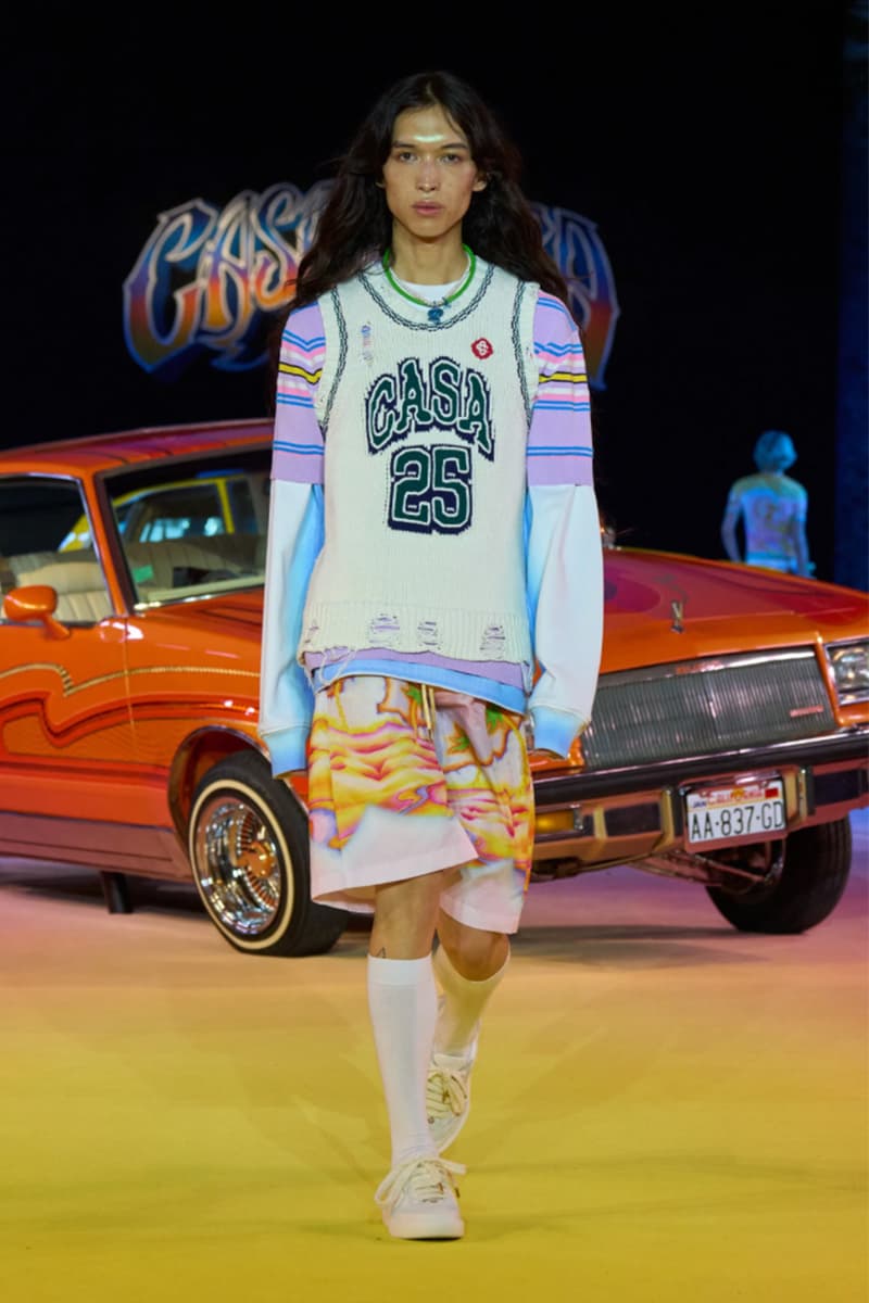 Casablanca, SS25, Paris Fashion Week, Runway, Collection, Mexican, Lowriders, Lucky Blue Smith, Alton Mason, Charaf Tajer