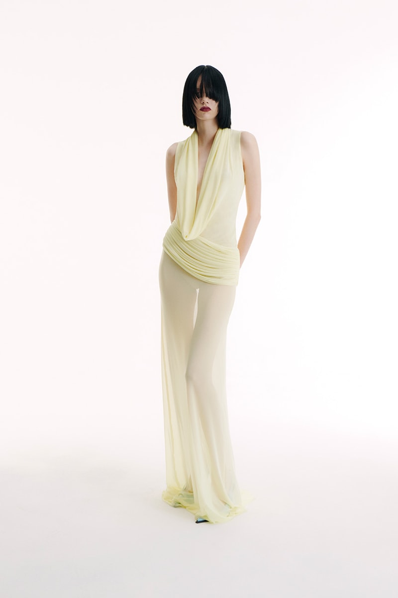 David Koma, SS25, Collection, DAB Motors, Feathers, Dresses, Mesh, Motorbike