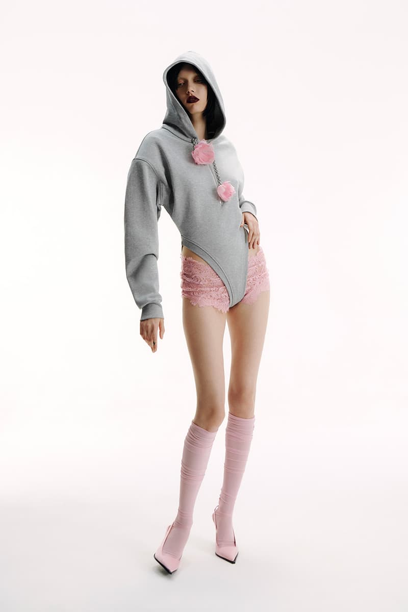 David Koma, SS25, Collection, DAB Motors, Feathers, Dresses, Mesh, Motorbike