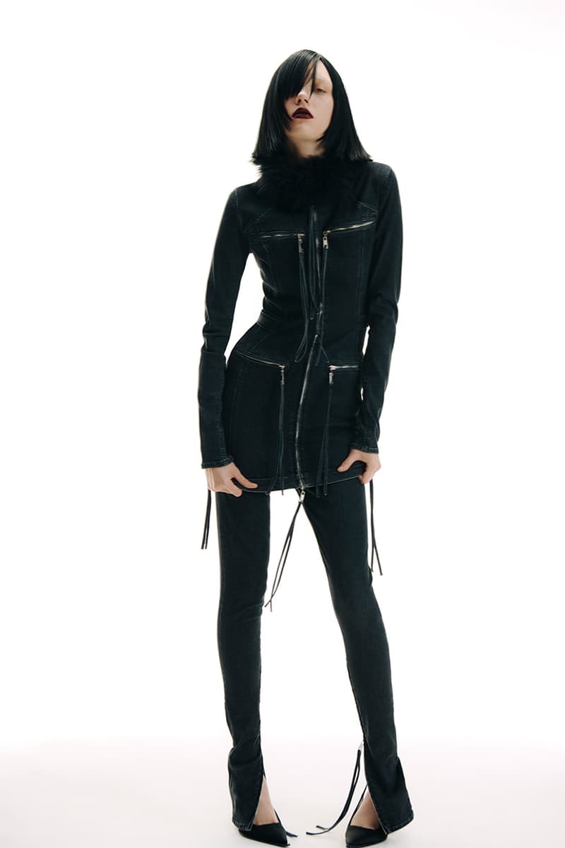 David Koma, SS25, Collection, DAB Motors, Feathers, Dresses, Mesh, Motorbike