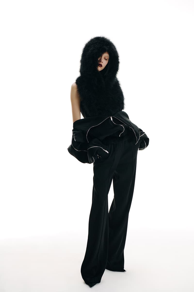 David Koma, SS25, Collection, DAB Motors, Feathers, Dresses, Mesh, Motorbike