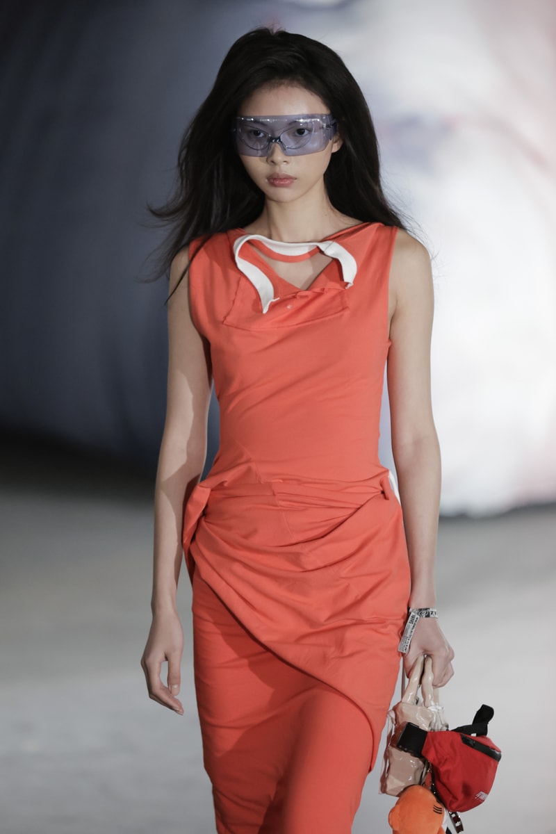 woman with curly wig at ottolinger backstage, spring/summer 2025, fashion week paris, beauty 