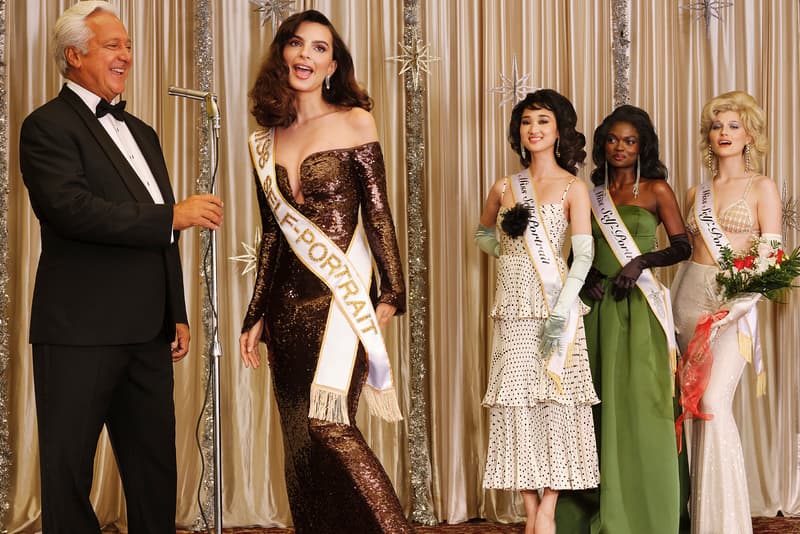 emily ratajkowski self portrait prom campaign