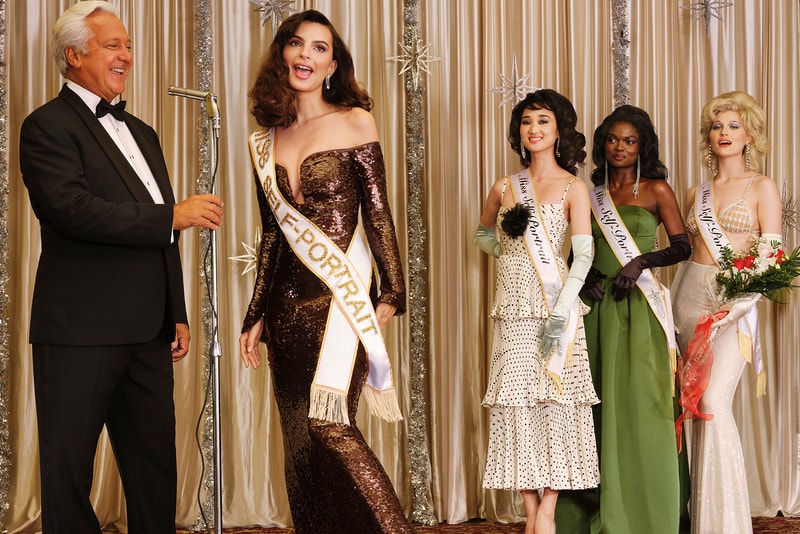 emily ratajkowski self portrait prom campaign