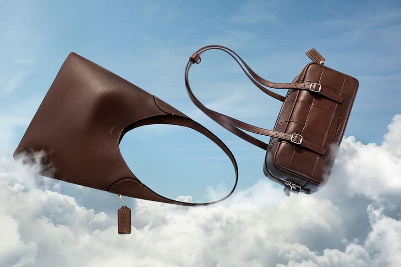 coach bags girl sky waste leather black brown checkered