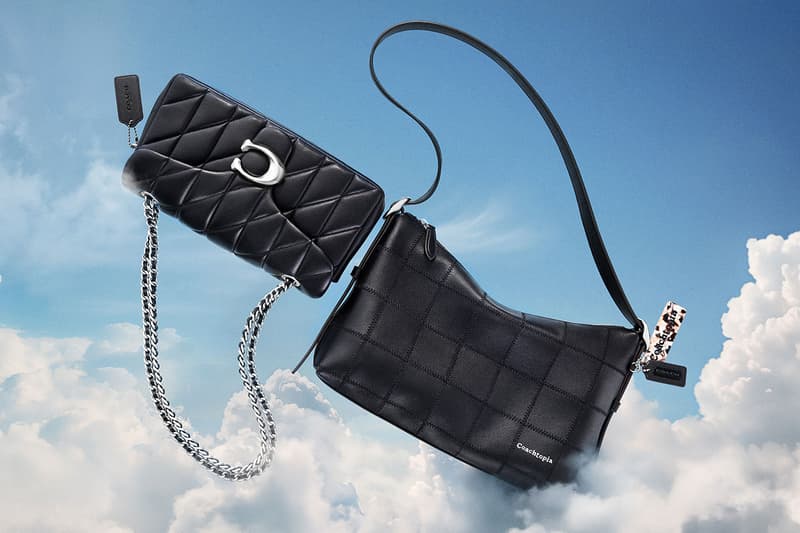 coach bags girl sky waste leather black brown checkered