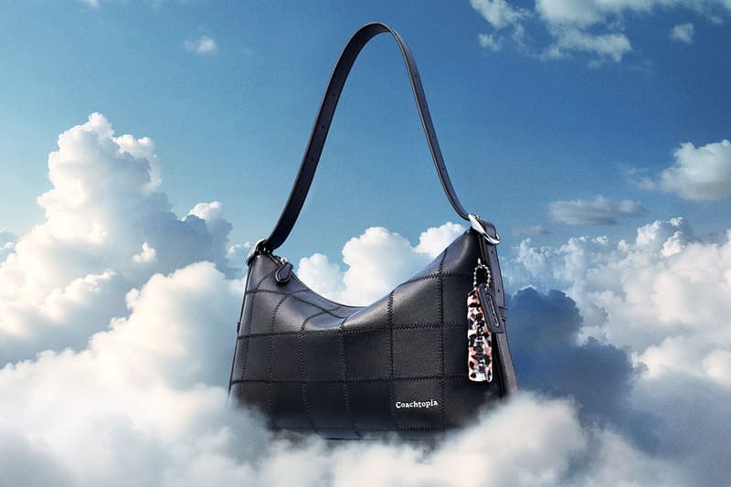 coach bags girl sky waste leather black brown checkered