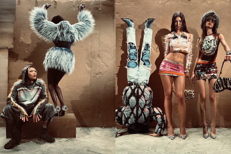 Diesel, Campaign, FW24, Denim, Puffer Jackets, Fur, Mini Skirts, "Play" Bag, Prints