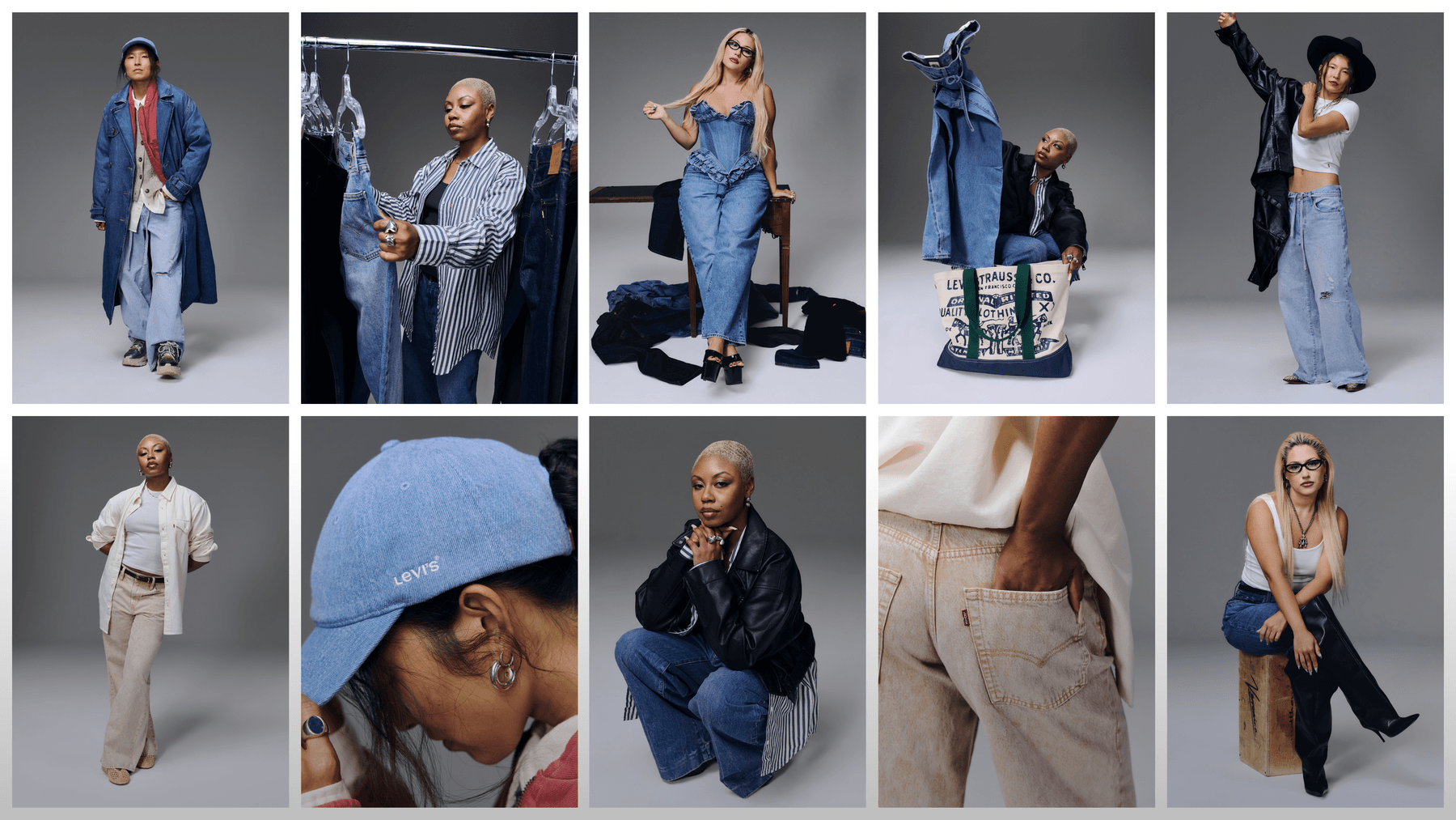levi's xl straight jeans mel renée leamon terumi briana andalore stylists fashion styling denim pants customization customize
