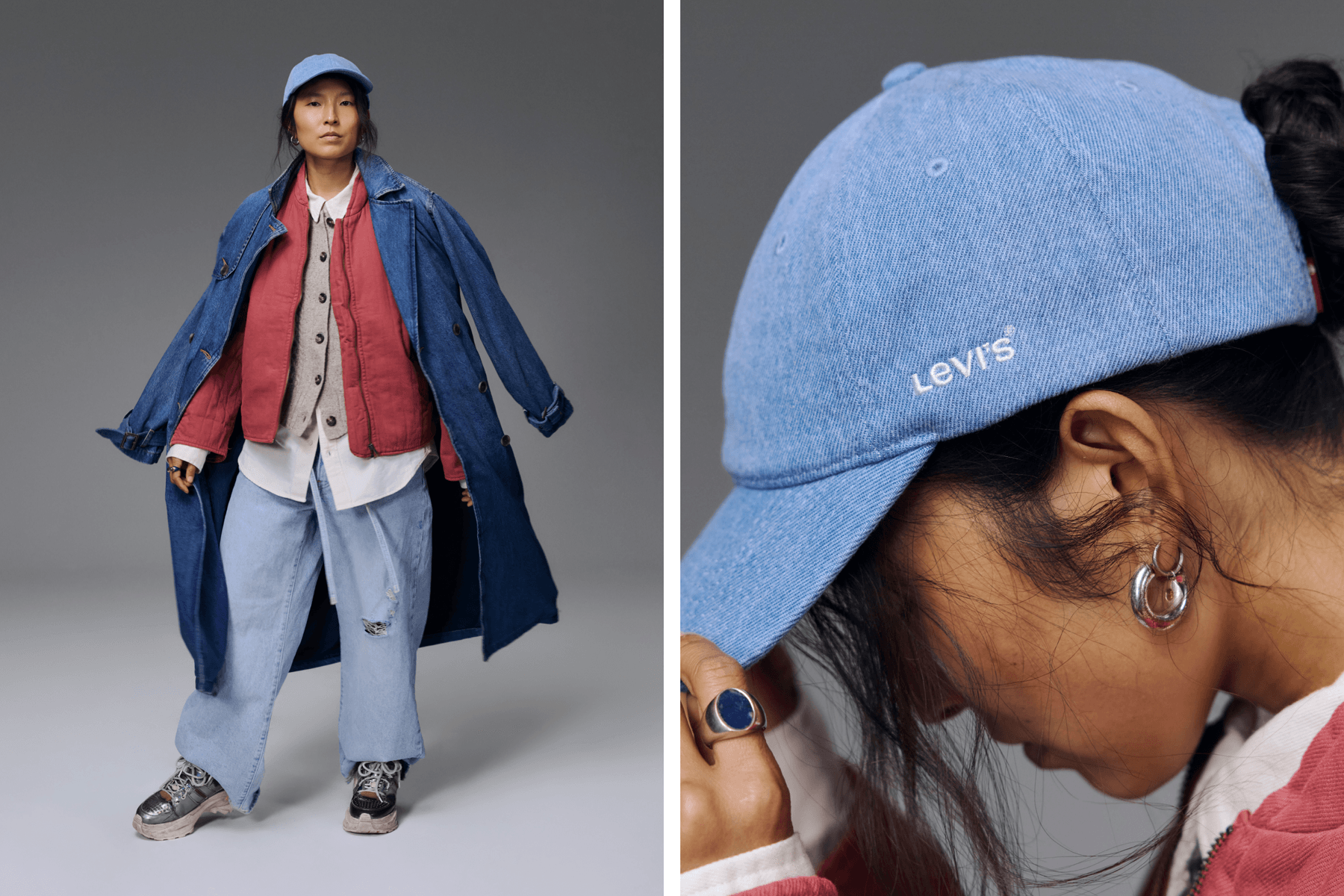 levi's xl straight jeans mel renée leamon terumi briana andalore stylists fashion styling denim pants customization customize