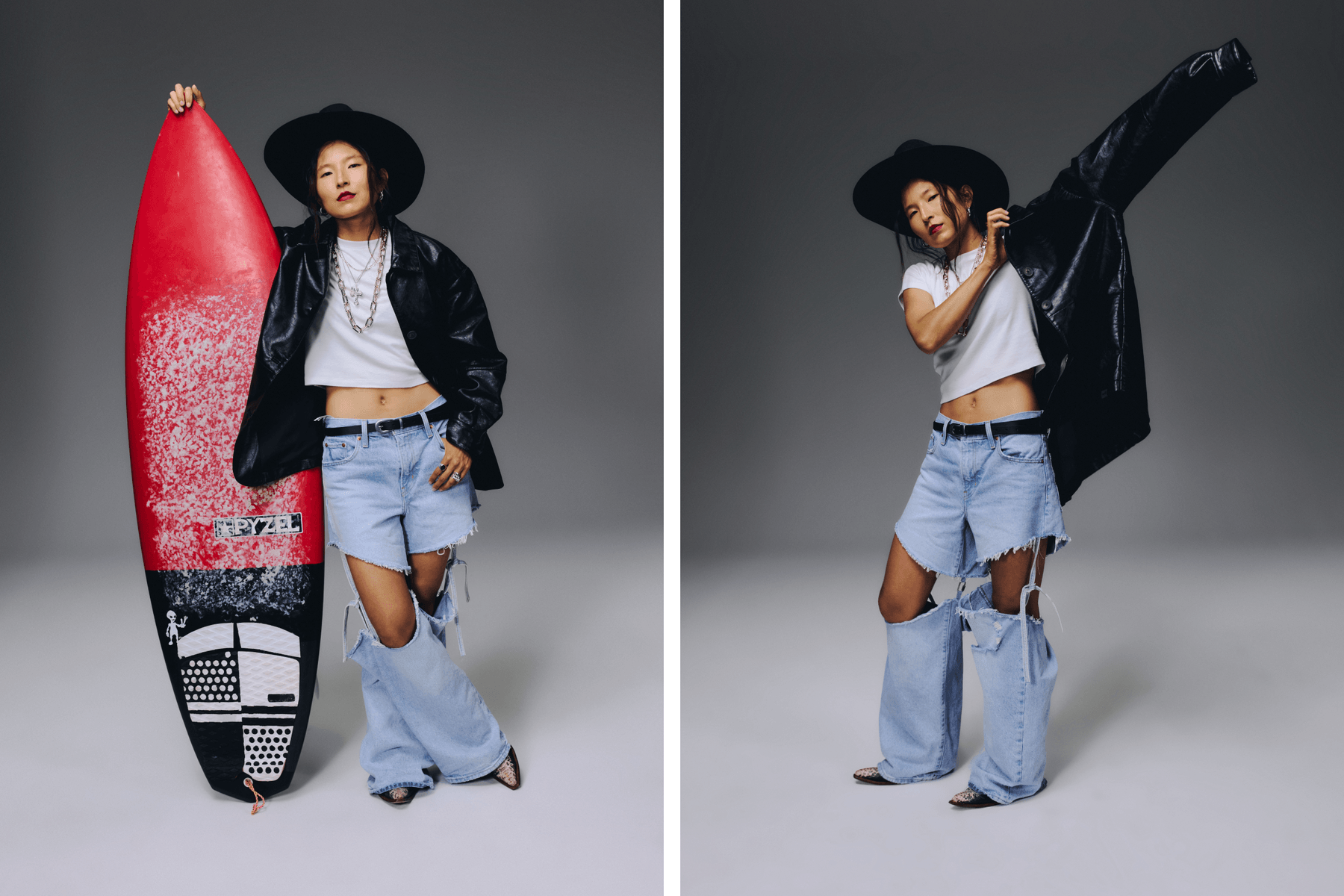 levi's xl straight jeans mel renée leamon terumi briana andalore stylists fashion styling denim pants customization customize