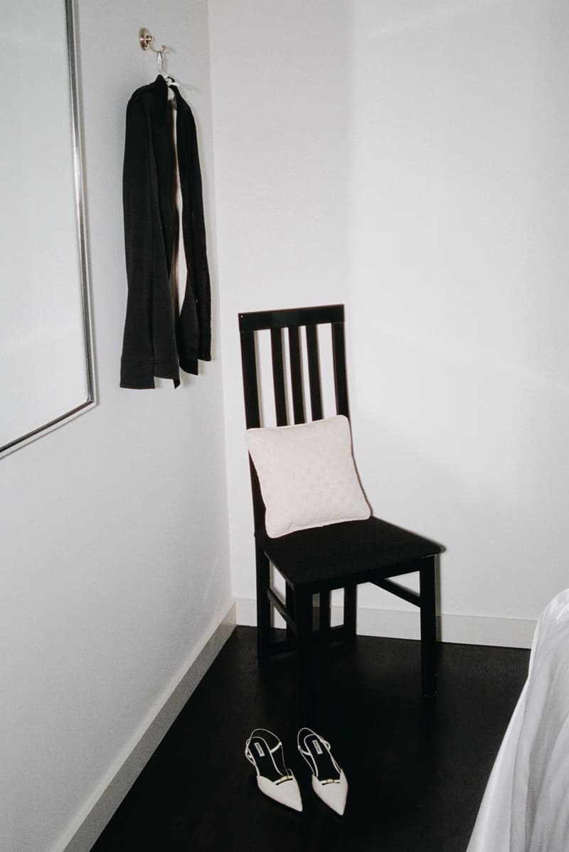 facial studio bed and brown dresser, elizabeth grace hand, skincare, stalle studios