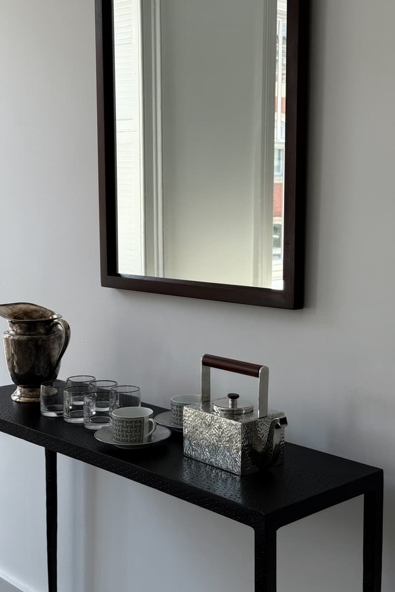 facial studio bed and brown dresser, elizabeth grace hand, skincare, stalle studios