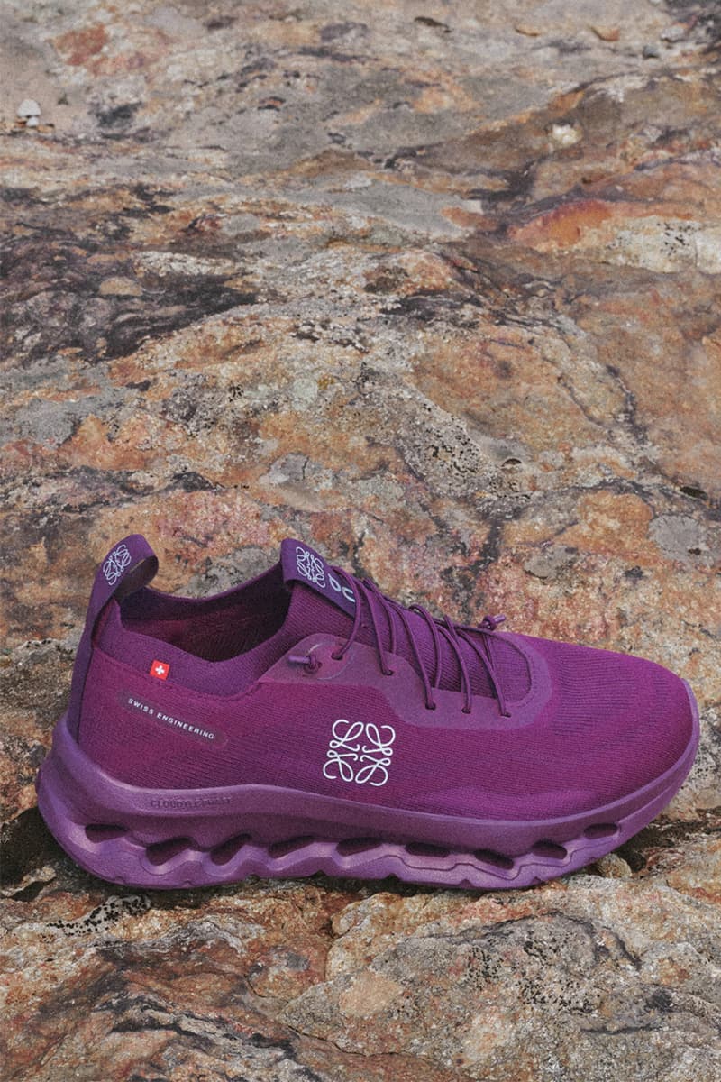 Loewe, On, Collaboration, CloudTilt, Sneakers, Dark Sand, orange, Cherry