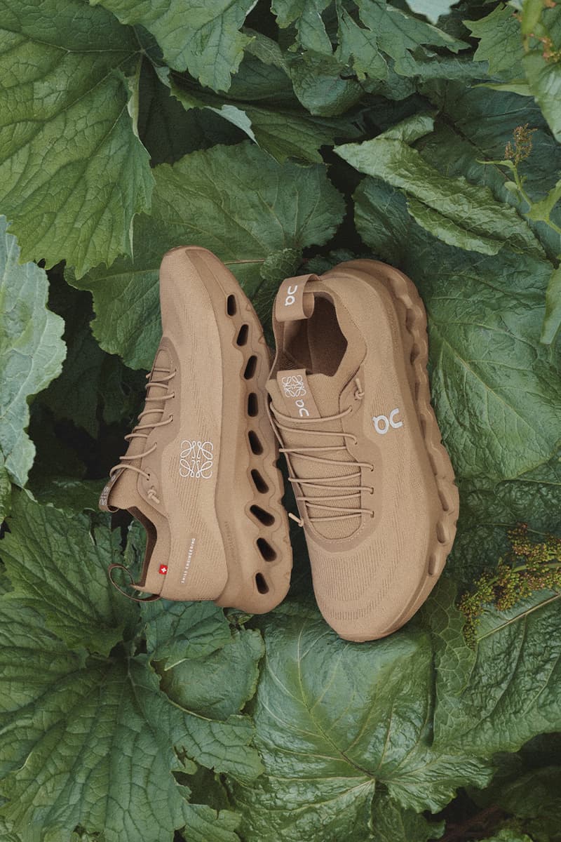 Loewe, On, Collaboration, CloudTilt, Sneakers, Dark Sand, orange, Cherry