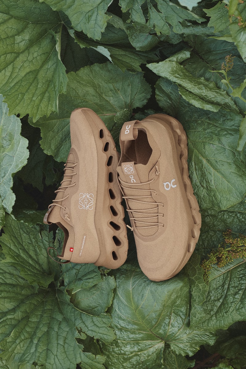 Loewe, On, Collaboration, CloudTilt, Sneakers, Dark Sand, orange, Cherry