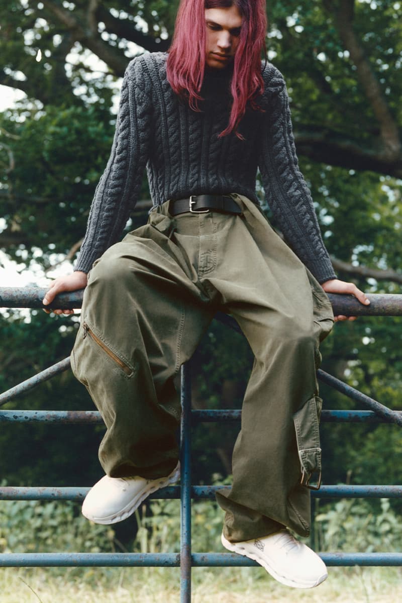 Loewe, On, Collaboration, CloudTilt, Sneakers, Dark Sand, orange, Cherry